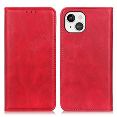 Funda de Cuero Cartera con Soporte Carcasa L26 para Apple iPhone 13 Mini Rojo