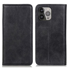 Funda de Cuero Cartera con Soporte Carcasa L26 para Apple iPhone 14 Pro Max Negro