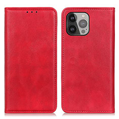 Funda de Cuero Cartera con Soporte Carcasa L26 para Apple iPhone 14 Pro Max Rojo