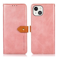 Funda de Cuero Cartera con Soporte Carcasa L29 para Apple iPhone 13 Mini Oro Rosa