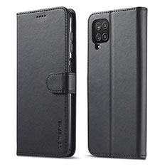 Funda de Cuero Cartera con Soporte Carcasa LC1 para Samsung Galaxy M33 5G Negro