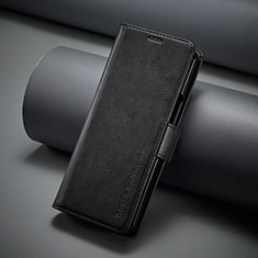 Funda de Cuero Cartera con Soporte Carcasa LC3 para Samsung Galaxy Z Fold5 5G Negro