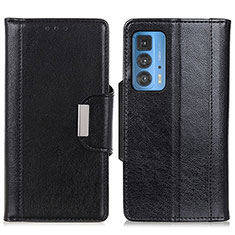 Funda de Cuero Cartera con Soporte Carcasa M01L para Motorola Moto Edge 20 Pro 5G Negro