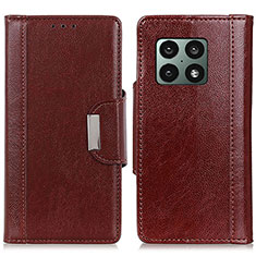 Funda de Cuero Cartera con Soporte Carcasa M01L para OnePlus 10 Pro 5G Marron
