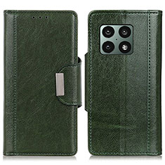 Funda de Cuero Cartera con Soporte Carcasa M01L para OnePlus 10 Pro 5G Verde