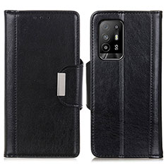 Funda de Cuero Cartera con Soporte Carcasa M01L para Oppo F19 Pro+ Plus 5G Negro