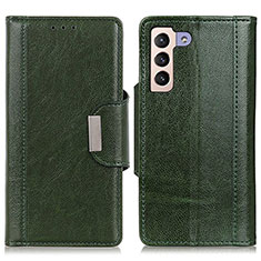 Funda de Cuero Cartera con Soporte Carcasa M01L para Samsung Galaxy S21 5G Verde