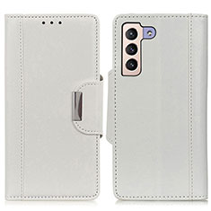 Funda de Cuero Cartera con Soporte Carcasa M01L para Samsung Galaxy S23 Plus 5G Blanco