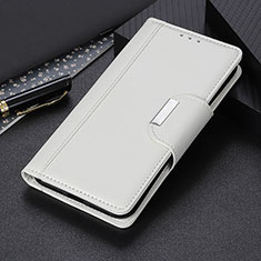 Funda de Cuero Cartera con Soporte Carcasa M01L para Sony Xperia Ace II Blanco