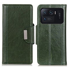 Funda de Cuero Cartera con Soporte Carcasa M01L para Xiaomi Mi 11 Ultra 5G Verde