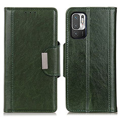 Funda de Cuero Cartera con Soporte Carcasa M01L para Xiaomi POCO M3 Pro 5G Verde