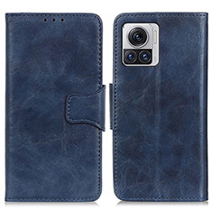 Funda de Cuero Cartera con Soporte Carcasa M02L para Motorola Moto Edge 30 Ultra 5G Azul