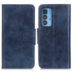 Funda de Cuero Cartera con Soporte Carcasa M02L para Motorola Moto Edge S Pro 5G Azul