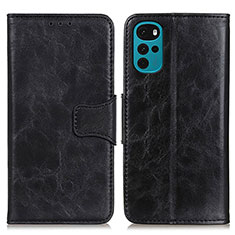 Funda de Cuero Cartera con Soporte Carcasa M02L para Motorola Moto G22 Negro