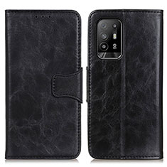 Funda de Cuero Cartera con Soporte Carcasa M02L para Oppo F19 Pro+ Plus 5G Negro