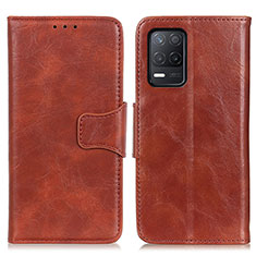 Funda de Cuero Cartera con Soporte Carcasa M02L para Realme 8 5G Marron