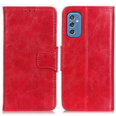 Funda de Cuero Cartera con Soporte Carcasa M02L para Samsung Galaxy M52 5G Rojo