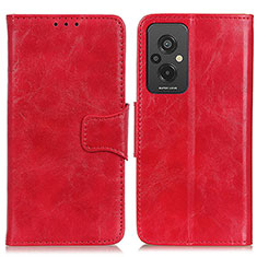Funda de Cuero Cartera con Soporte Carcasa M02L para Xiaomi Redmi 11 Prime 4G Rojo