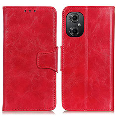 Funda de Cuero Cartera con Soporte Carcasa M02L para Xiaomi Redmi Note 11R 5G Rojo