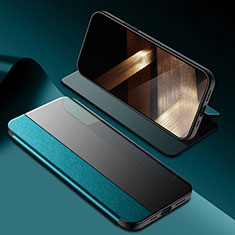 Funda de Cuero Cartera con Soporte Carcasa M03 para Apple iPhone 15 Plus Verde