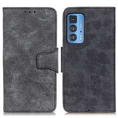 Funda de Cuero Cartera con Soporte Carcasa M03L para Motorola Moto Edge 20 Pro 5G Negro