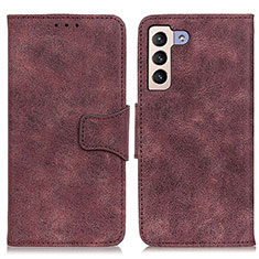 Funda de Cuero Cartera con Soporte Carcasa M03L para Samsung Galaxy S21 Plus 5G Morado