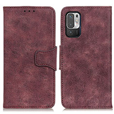 Funda de Cuero Cartera con Soporte Carcasa M03L para Xiaomi POCO M3 Pro 5G Morado