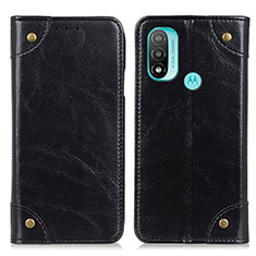 Funda de Cuero Cartera con Soporte Carcasa M04L para Motorola Moto E30 Negro