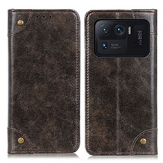 Funda de Cuero Cartera con Soporte Carcasa M04L para Xiaomi Mi 11 Ultra 5G Bronze