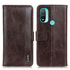 Funda de Cuero Cartera con Soporte Carcasa M05L para Motorola Moto E30 Marron