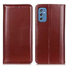 Funda de Cuero Cartera con Soporte Carcasa M05L para Samsung Galaxy M52 5G Marron