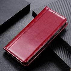 Funda de Cuero Cartera con Soporte Carcasa M05L para Xiaomi Poco M3 Rojo