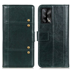 Funda de Cuero Cartera con Soporte Carcasa M06L para Oppo A95 4G Verde