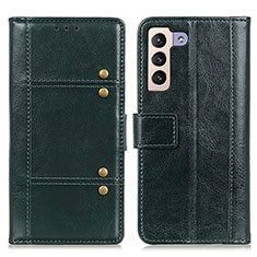 Funda de Cuero Cartera con Soporte Carcasa M06L para Samsung Galaxy S21 Plus 5G Verde