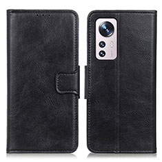 Funda de Cuero Cartera con Soporte Carcasa M06L para Xiaomi Mi 12 Pro 5G Negro