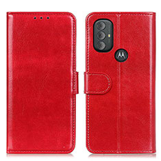 Funda de Cuero Cartera con Soporte Carcasa M07L para Motorola Moto G Power (2022) Rojo