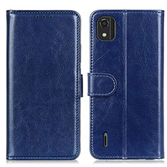 Funda de Cuero Cartera con Soporte Carcasa M07L para Nokia C2 2nd Edition Azul