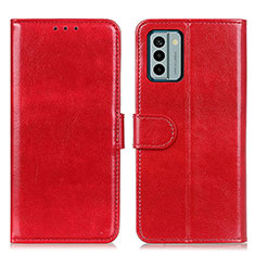 Funda de Cuero Cartera con Soporte Carcasa M07L para Nokia G22 Rojo