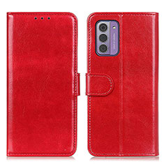 Funda de Cuero Cartera con Soporte Carcasa M07L para Nokia G42 5G Rojo