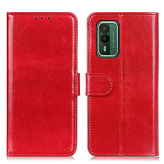 Funda de Cuero Cartera con Soporte Carcasa M07L para Nokia XR21 Rojo