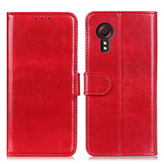 Funda de Cuero Cartera con Soporte Carcasa M07L para Samsung Galaxy XCover 5 SM-G525F Rojo