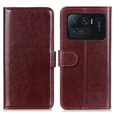 Funda de Cuero Cartera con Soporte Carcasa M07L para Xiaomi Mi 11 Ultra 5G Marron