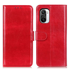 Funda de Cuero Cartera con Soporte Carcasa M07L para Xiaomi Mi 11i 5G Rojo