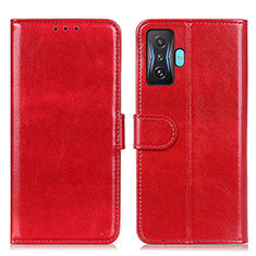 Funda de Cuero Cartera con Soporte Carcasa M07L para Xiaomi Redmi K50 Gaming AMG F1 5G Rojo