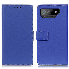 Funda de Cuero Cartera con Soporte Carcasa M08L para Asus ROG Phone 7 Azul