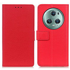 Funda de Cuero Cartera con Soporte Carcasa M08L para Huawei Honor Magic5 Pro 5G Rojo