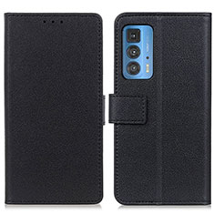 Funda de Cuero Cartera con Soporte Carcasa M08L para Motorola Moto Edge 20 Pro 5G Negro