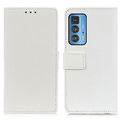 Funda de Cuero Cartera con Soporte Carcasa M08L para Motorola Moto Edge S Pro 5G Blanco