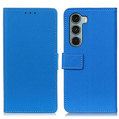 Funda de Cuero Cartera con Soporte Carcasa M08L para Motorola Moto Edge S30 5G Azul