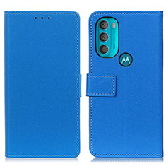 Funda de Cuero Cartera con Soporte Carcasa M08L para Motorola Moto G71 5G Azul